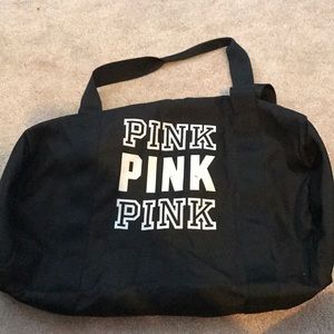 Pink gym bag
